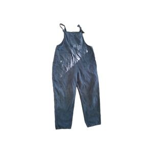 Lucy & Yak Black Stonewashed Denim Jumpsuit Overalls Womens Size 18R Cotton